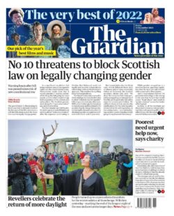 The Guardian – No 10 threatens to block Scottish law on legally changing gender 