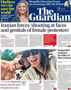 The Guardian – Iranian forces shooting at faces and genitals of female protesters