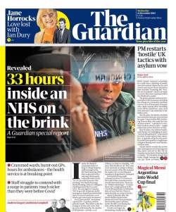 The Guardian – 33 hours inside an NHS on the brink 