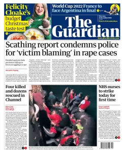 The Guardian – Scathing report condemns police for victim blaming in rape cases 