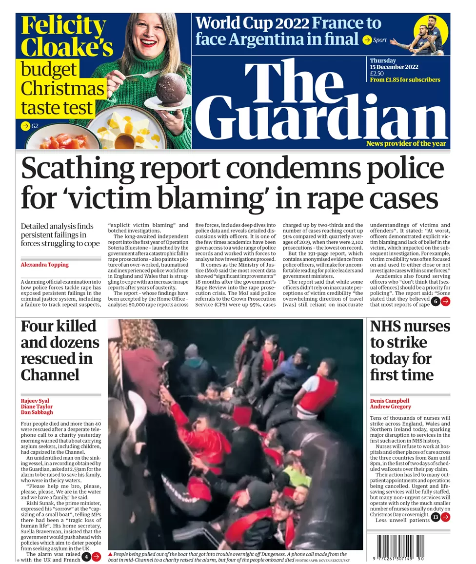 The Guardian - Scathing report condemns police for victim blaming in rape cases