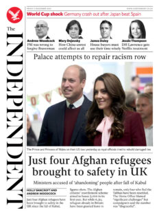 The Independent – Just four Afghan refugees brought to safety in UK