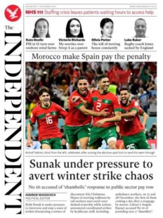 The Independent -Sunak under pressure to avert winter strike crisis 