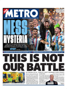 The Metro – This is not our battle 