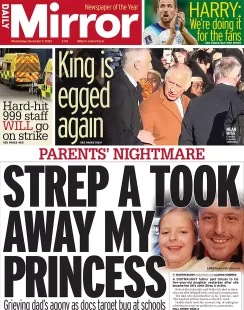 Daily Mirror – Strep A took away my princess 