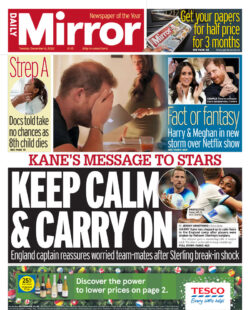 Daily Mirror – Keep calm and carry on 