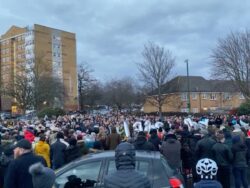 Solihull: Hundreds attend candlelit vigil for four young boys who died at frozen Babbs Mill Lake