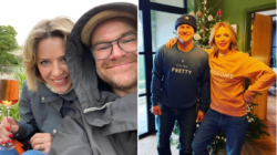 Real-life Coronation Street couple Joe Duttine and Sally Carman get into the festive spirit