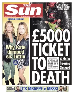 The Sun – £5,000 ticket to death 