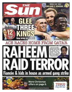 The Sun – Raheem raid terror