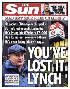 The Sun – You’ve lost it Lynch 