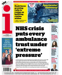 The i – NHS crisis puts every ambulance trust under extreme pressure 