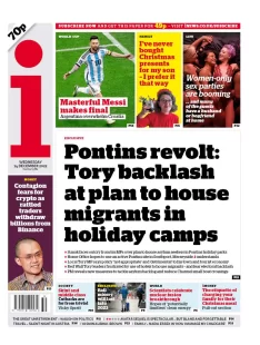 The i – Pontins revolt: Tory backlash at plan to house migrants in holiday camps