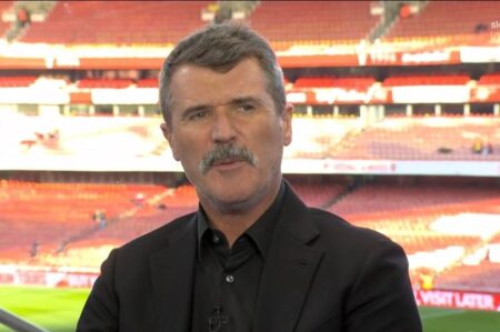 Roy Keane blasts Aaron Wan-Bissaka for ‘lacking football intelligence’ after ‘dozing off’ for Eddie Nketiah’s goal against Manchester United