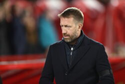 Graham Potter reacts to Chelsea draw and plays coy on Benoit Badiashile deal