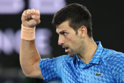 Novak Djokovic beats Roberto Carballes Baena in straight sets to begin quest for 10th Australian Open title