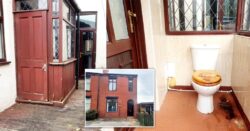 Three-bed house for sale at £126,000 has a random toilet in the porch