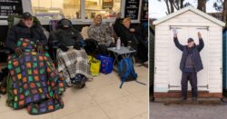 People queue overnight in freezing cold for beach huts that cost £4,975 a year