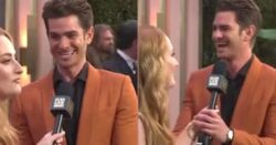 Andrew Garfield fans reckon he is ‘so in love’ with Amelia Dimoldenberg after very flirty Golden Globes interview