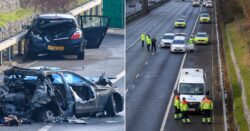 Two people dead and 12 injured in pile-up on M40