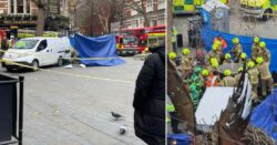 Man ‘crushed by urinal’ outside London theatre