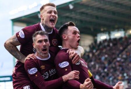 Hearts boss Robbie Neilson wants Lawrence Shankland to hit 30 after record is broken