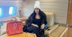 Georgina Rodriguez relaxes on double bed on swanky private jet as Cristiano Ronaldo travels to Saudi Arabia after Al Nassr transfer