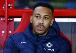 Pierre-Emerick Aubameyang missed Chelsea’s FA Cup defeat to Manchester City due to back injury