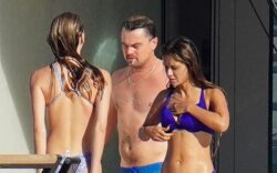 Leonardo DiCaprio, 48, soaks up the rays with mystery woman on board luxury yacht in St Barts