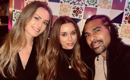 Boxer David Haye addresses rumours he’s in a ‘throuple’ with model Sian Osborne and The Saturdays star Una Healy