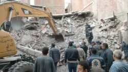 Six people killed in apartment building collapse in Egypt