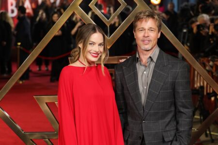 Margot Robbie and Brad Pitt thick as thieves on red carpet for UK premiere of Babylon