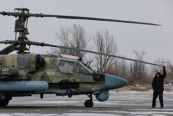 Ukraine says it shot down three Russian helicopters in 30 minutes