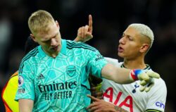 Richarlison criticises Aaron Ramsdale for celebrating in front of Tottenham fans but apologises to Arsenal forward Gabriel Martinelli