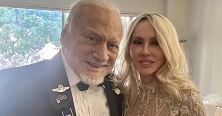 Buzz Aldrin over the moon as he marries ‘long time love’ Anca Faur, 63, on his 93rd birthday: ‘Excited as eloping teenagers’