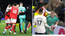Tottenham vow to ban supporter who kicked Arsenal goalkeeper Aaron Ramsdale following north London derby