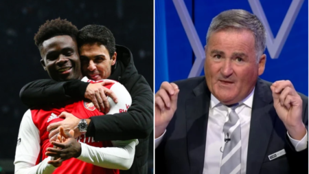 Richard Keys blames Mikel Arteta’s ‘inflammatory behaviour’ after Arsenal goalkeeper Aaron Ramsdale is kicked by Tottenham supporter