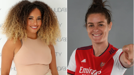 Amber Gill remains coy on new romance after being linked to Arsenal’s Jen Beattie: ‘We want to keep it to ourselves for now’