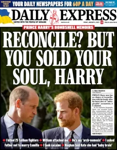 Daily Express – Reconcile? But you sold your soul 