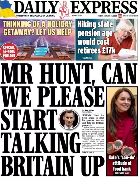 Daily Express - Mr Hunt, can we please start talking Britain up?