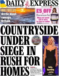 The Daily Express – Countryside under siege in rush for homes 