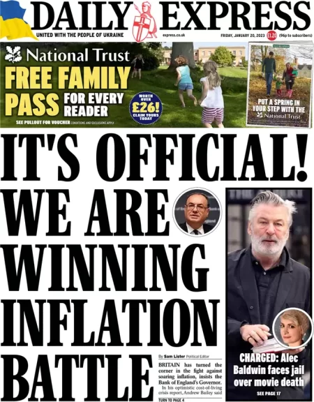 Daily Express - We are winning inflation battle