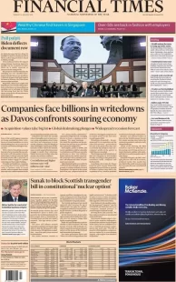 FT – Companies face billions in writedowns as Davos confronts soaring economy 