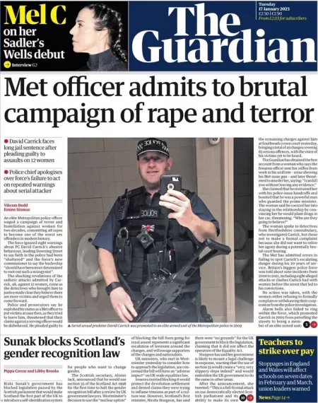 The Guardian - Met officer admits to brutal campaign of rape and terror