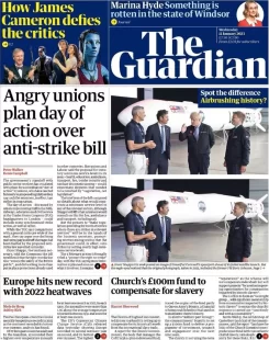 The Guardian – Angry unions plan day of action over anti-strike bill 