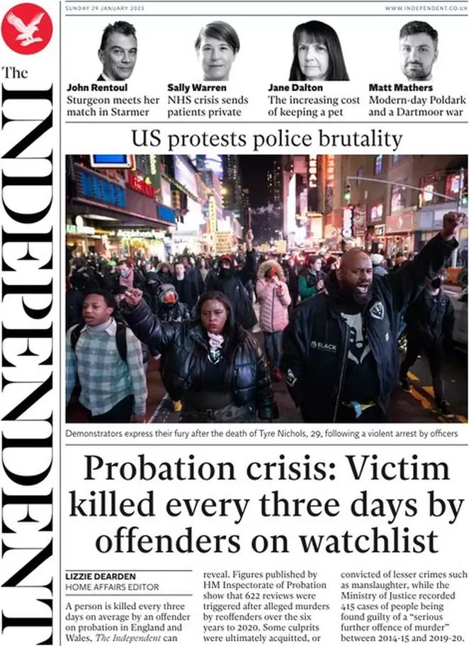 The Independent - Victim killed every three days by offenders on watchlist