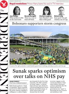 The Independent – Sunak sparks optimism over talks on NHS pay