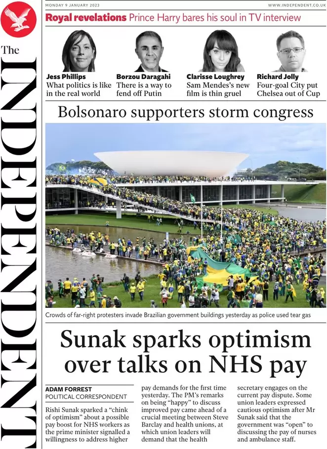 The Independent - Sunak sparks optimism over talks on NHS pay