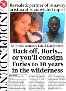 The Independent – Back off Boris … or you’ll consign Tories to 10 years in the wilderness 