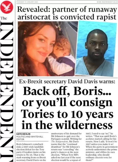 The Independent - Back off Boris … or you’ll consign Tories to 10 years in the wilderness